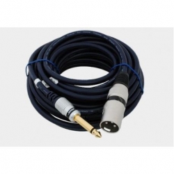 Kabel mikrofonowy wt.XLR 3p/wt.Jack 6,3 MK34 1m-33093