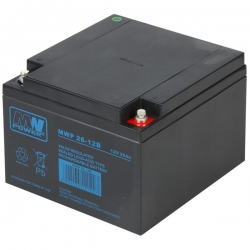 Akumulator żelowy bezobsługowy MWP 12V 26Ah-37257