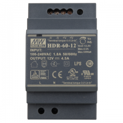 Zasilacz impulsowy PS-HDR-60-12 12V 4.5A szyna DIN-37394
