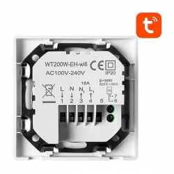 Inteligentny termostat WT200-16A-W Wi-Fi Tuya 16A-37989