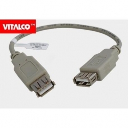 Kabel USB gn.A/gn.A przedłużacz 10cm 0,1m -38086