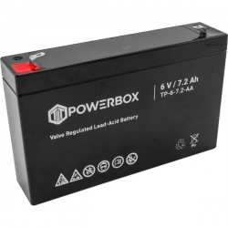 Akumulator AGM bezobsługowy Powerbox 6V 7,2Ah-38126