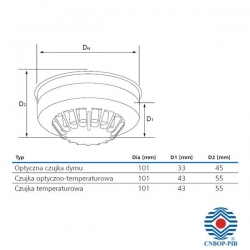 Czujnik dymu CAP320 optyczny adresowalny-38174