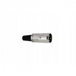 Wtyk mikrofonowy XLR 3pin z odgiętką gumową MW215-38176