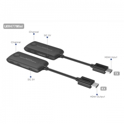 Extender HDMI 4K do 20m bezprzewodowy LKV-477mini-38193