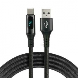 Kabel USB/USB-C 3,0A everActive LCD 2m-39058